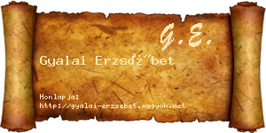 Gyalai Erzsébet névjegykártya