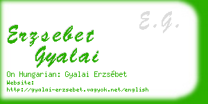 erzsebet gyalai business card